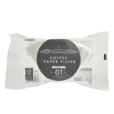 Pegasus Coffee Paper filter 01W 100 sheets - PEF-01-100W