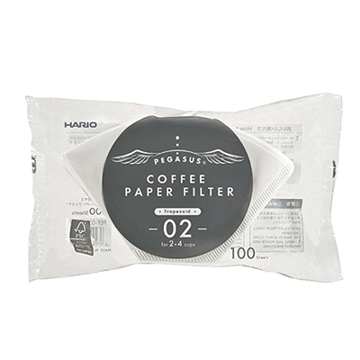 Pegasus Coffee Paper filter 02W 100 sheets - PEF-02-100W