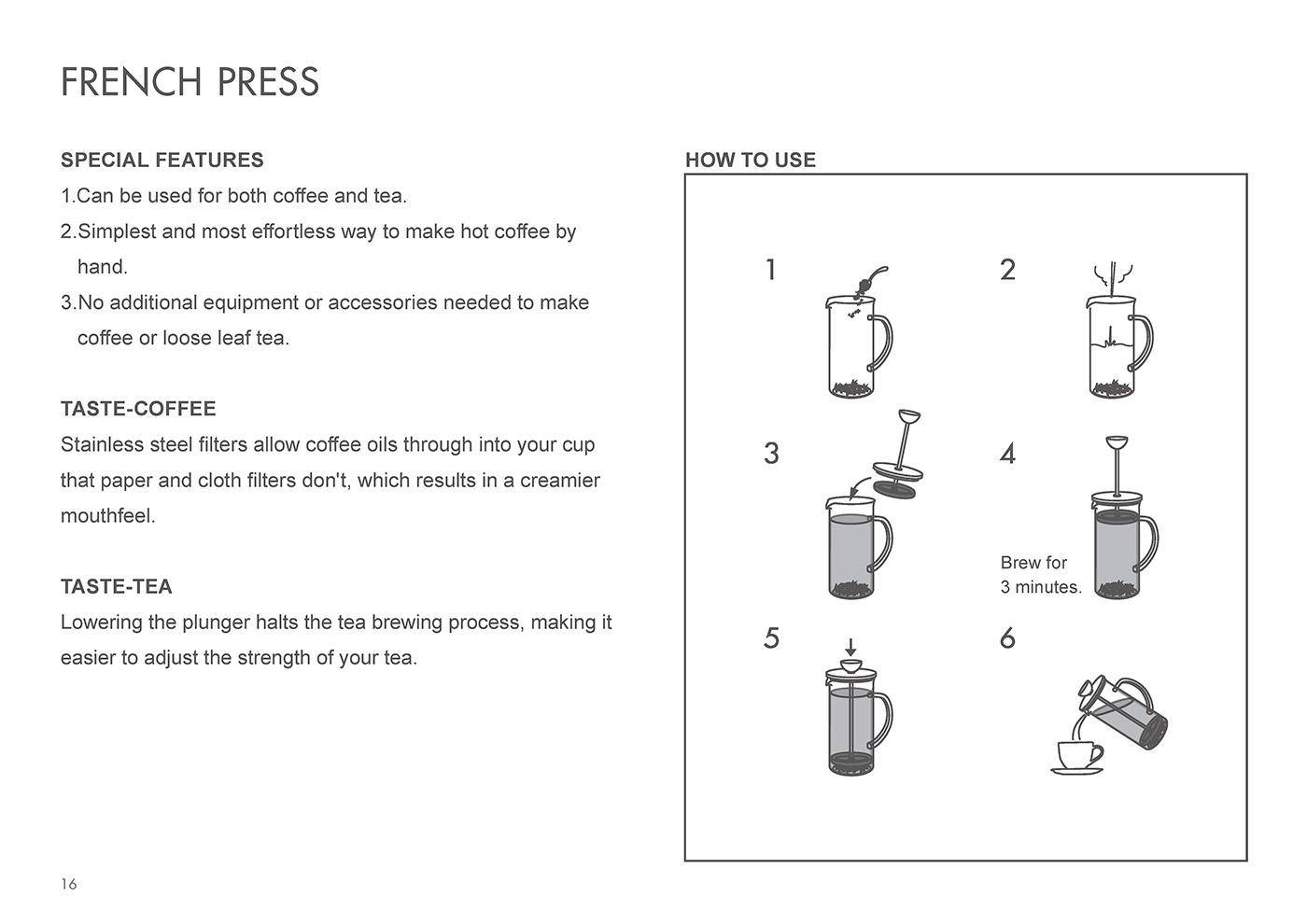 Catalog 2020, Coffee, Tea, French Press, Taste-coffee, Taste-tea