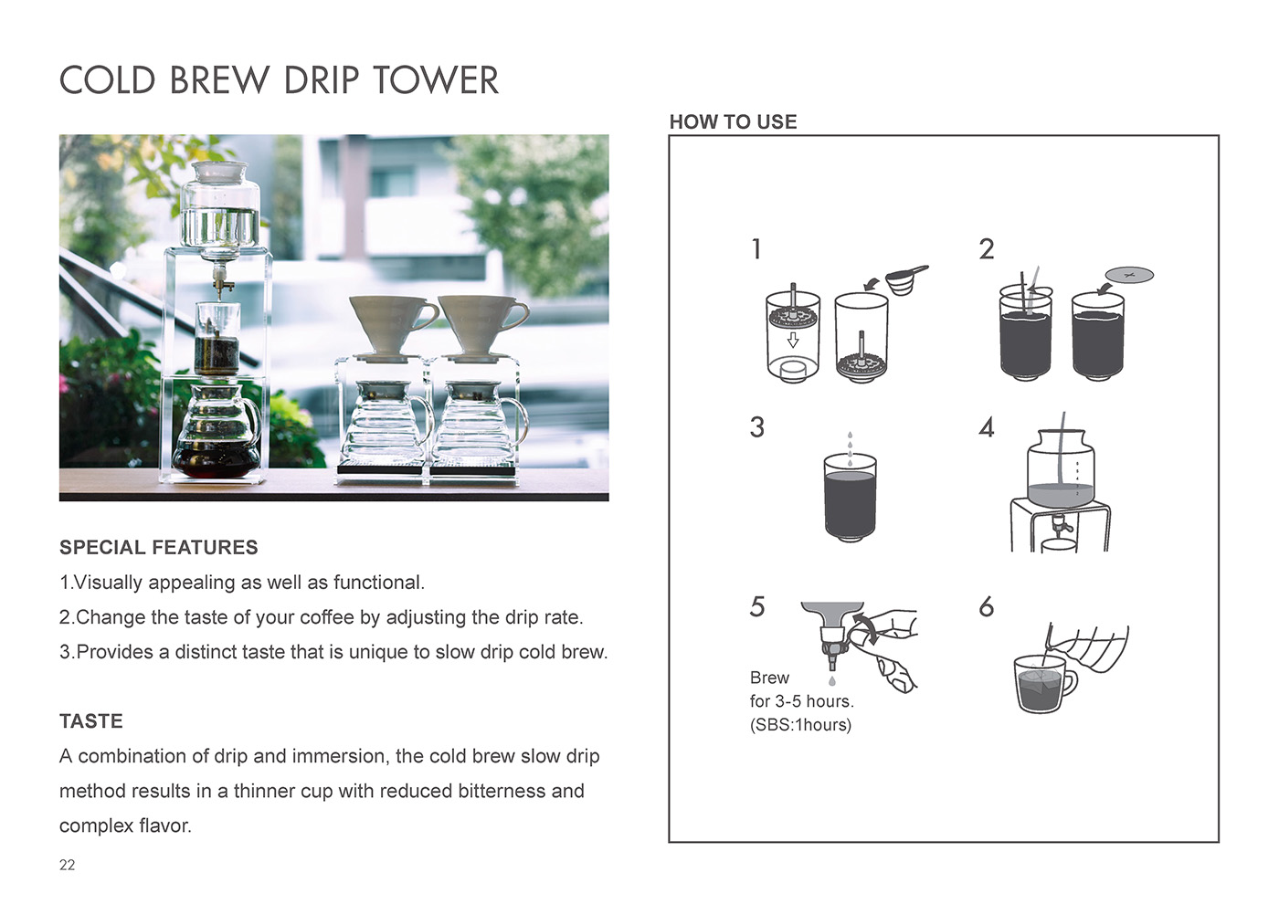 Catalog 2020, Coffee, Cold brew drip tower, immersion