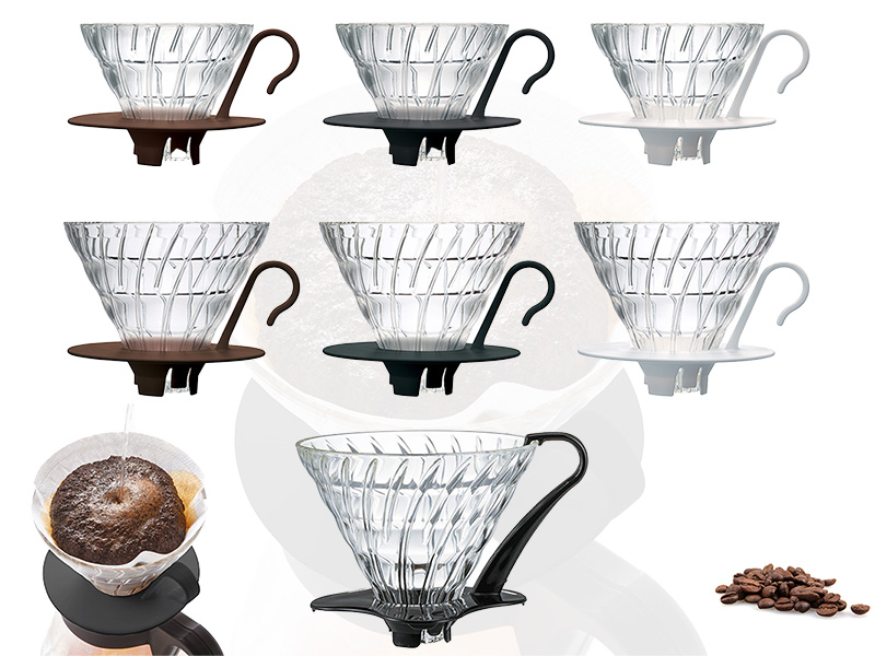 V60 Glass Dripper 02 - Deep Sea- VDGN-02B