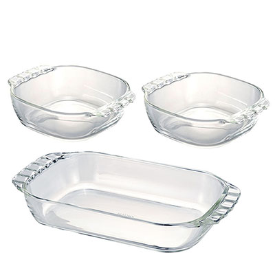 Heatproof Toaster Plate 3pc Set - HTZ-2808